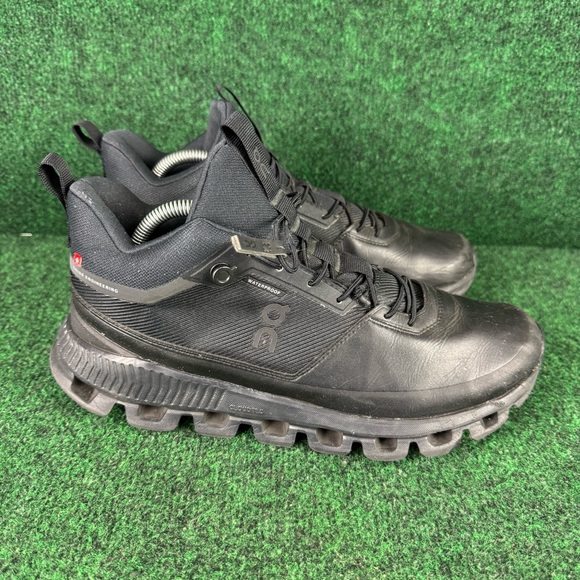 On Running Other - On Running Cloud Hi Shoes Mens Size 8 Black CloudTec Womens 9.5 Waterproof